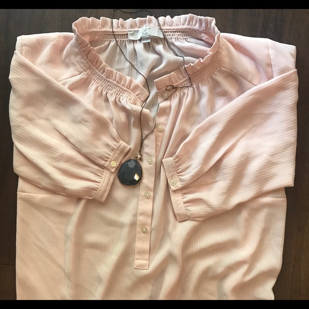 Loft • Light Pink Blouse
